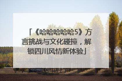 《哈哈哈哈哈5》方言挑战与文化碰撞，解锁四川风情新体验