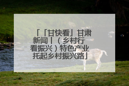 「甘快看」甘肃新闻丨（乡村行 看振兴）特色产业托起乡村振兴路