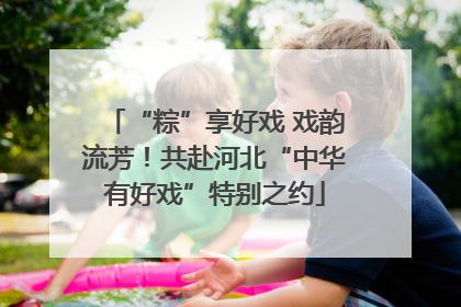 “粽”享好戏 戏韵流芳！共赴河北“中华有好戏”特别之约