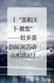 “茶和天下·雅集”——壮乡茶韵展演活动亮相悉尼