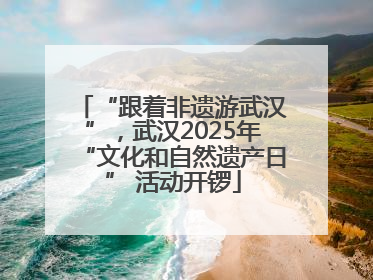 “跟着非遗游武汉”，武汉2025年“文化和自然遗产日” 活动开锣