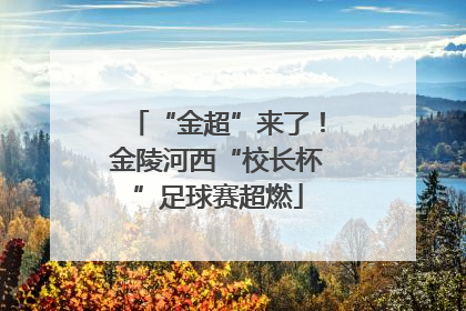 “金超”来了！金陵河西“校长杯”足球赛超燃