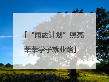 “雨露计划”照亮莘莘学子就业路
