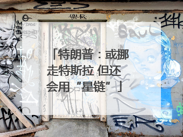 特朗普：或挪走特斯拉 但还会用“星链”