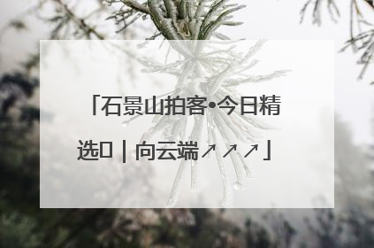 石景山拍客•今日精选⑳｜向云端↗↗↗