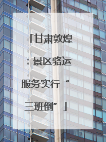 甘肃敦煌：景区骆运服务实行“三班倒”