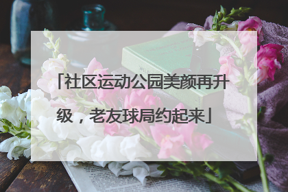 社区运动公园美颜再升级，老友球局约起来