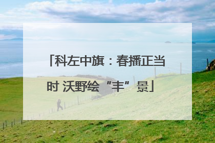 科左中旗：春播正当时 沃野绘“丰”景