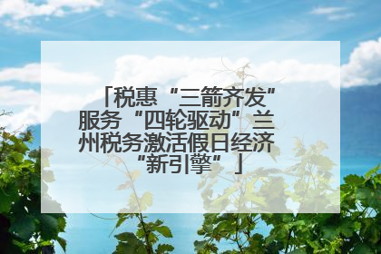 税惠“三箭齐发”服务“四轮驱动”兰州税务激活假日经济“新引擎”