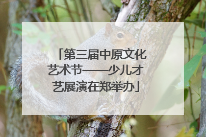 第三届中原文化艺术节——少儿才艺展演在郑举办