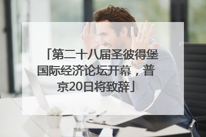 第二十八届圣彼得堡国际经济论坛开幕，普京20日将致辞