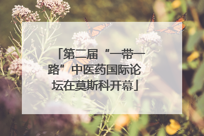 第二届“一带一路”中医药国际论坛在莫斯科开幕