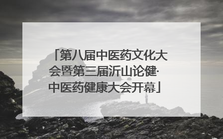 第八届中医药文化大会暨第三届沂山论健·中医药健康大会开幕