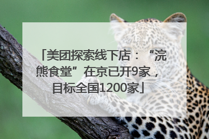 美团探索线下店：“浣熊食堂”在京已开9家，目标全国1200家