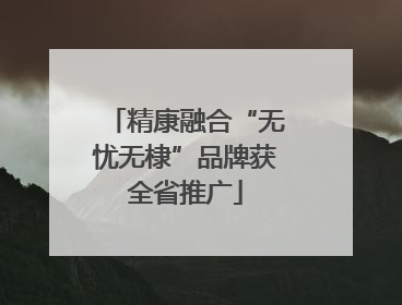 精康融合“无忧无棣”品牌获全省推广