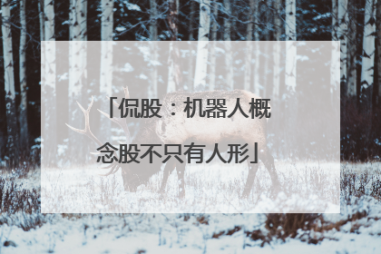 侃股：机器人概念股不只有人形