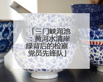 三门峡渑池：黄河水清岸绿背后的检察党员先锋队
