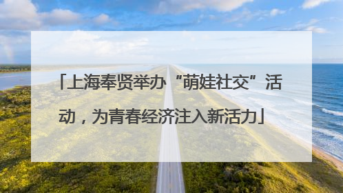 上海奉贤举办“萌娃社交”活动，为青春经济注入新活力