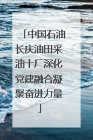 中国石油长庆油田采油十厂深化党建融合凝聚奋进力量
