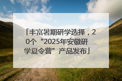 丰富暑期研学选择，20个“2025年安徽研学夏令营”产品发布