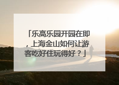 乐高乐园开园在即，上海金山如何让游客吃好住玩得好？