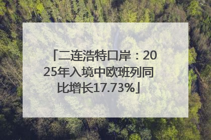 二连浩特口岸：2025年入境中欧班列同比增长17.73%