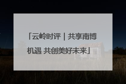 云岭时评｜共享南博机遇 共创美好未来