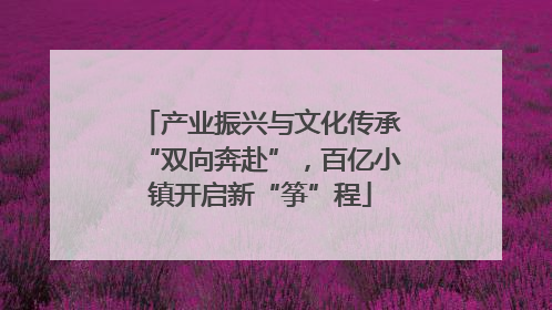 产业振兴与文化传承“双向奔赴”，百亿小镇开启新“筝”程