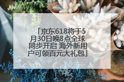 京东618将于5月30日晚8点全球同步开启 海外新用户可领百元大礼包