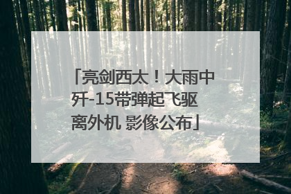 亮剑西太！大雨中歼-15带弹起飞驱离外机 影像公布