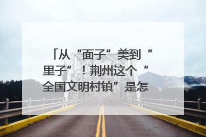 从“面子”美到“里子”！荆州这个“全国文明村镇”是怎样炼成的？