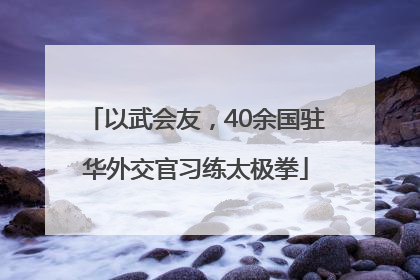 以武会友，40余国驻华外交官习练太极拳