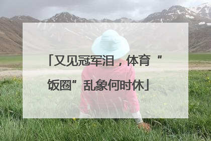 又见冠军泪，体育“饭圈”乱象何时休