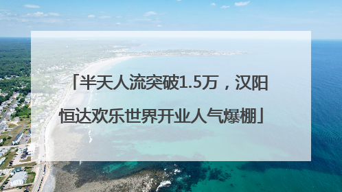 半天人流突破1.5万，汉阳恒达欢乐世界开业人气爆棚