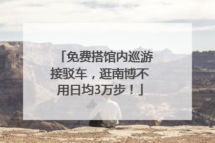 免费搭馆内巡游接驳车，逛南博不用日均3万步！