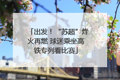 出发！“苏超”烽火再燃 球迷乘坐高铁专列看比赛