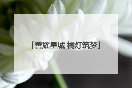 善耀星城 橘灯筑梦