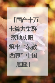 国产十万卡算力集群落地庆阳 筑牢“东数西算”中国底座