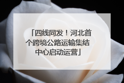 四线同发！河北首个跨境公路运输集结中心启动运营