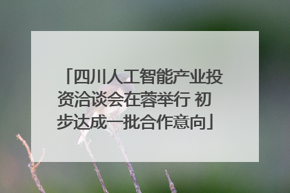 四川人工智能产业投资洽谈会在蓉举行 初步达成一批合作意向