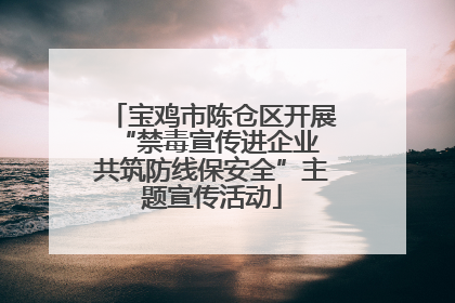 宝鸡市陈仓区开展“禁毒宣传进企业 共筑防线保安全”主题宣传活动
