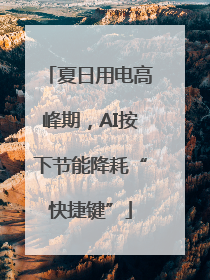 夏日用电高峰期，AI按下节能降耗“快捷键”