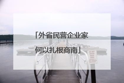 外省民营企业家何以扎根商南