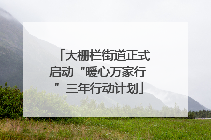 大栅栏街道正式启动“暖心万家行”三年行动计划
