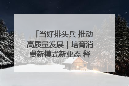 当好排头兵 推动高质量发展｜培育消费新模式新业态 释放经济增长新动能
