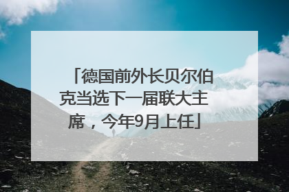 德国前外长贝尔伯克当选下一届联大主席，今年9月上任