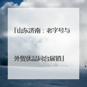 山东济南：老字号与外贸优品同台展销