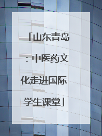 山东青岛：中医药文化走进国际学生课堂