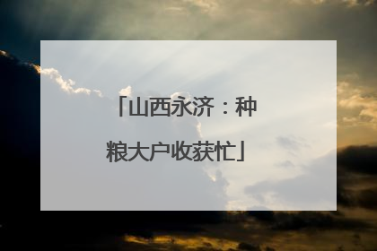山西永济：种粮大户收获忙