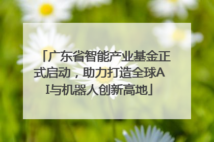广东省智能产业基金正式启动，助力打造全球AI与机器人创新高地